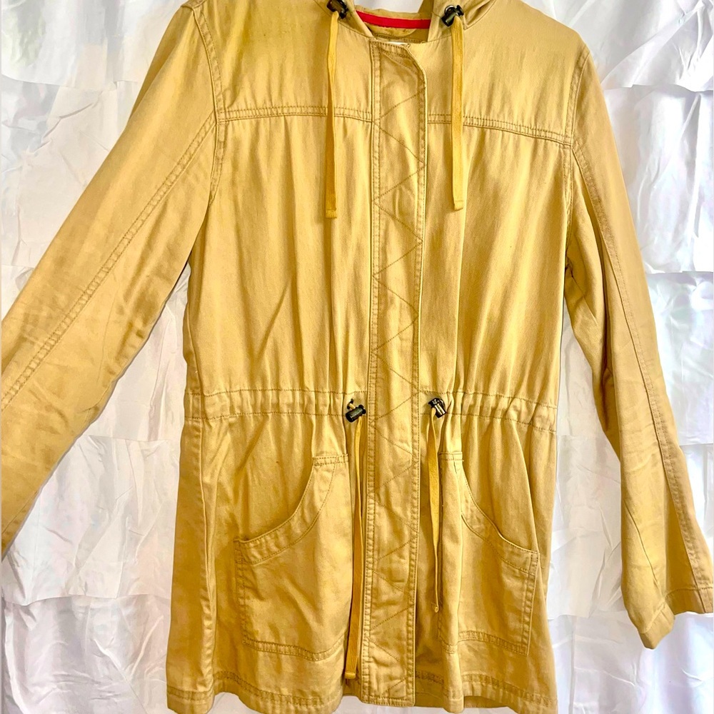 Mossimo Supply Co. tan trench coat, size large.